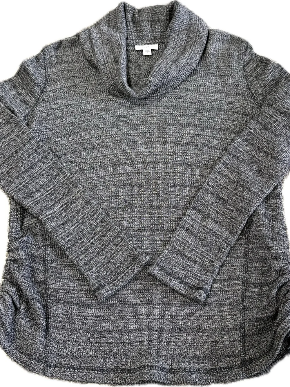J.Jill Pure Jill Marled Cowl Turtleneck Pullover Sweater Side Lace-Up Size Small - Picture 4 of 6
